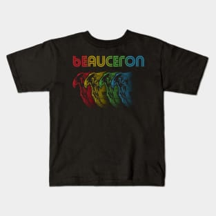 Cool Retro Groovy Beauceron Dog Kids T-Shirt